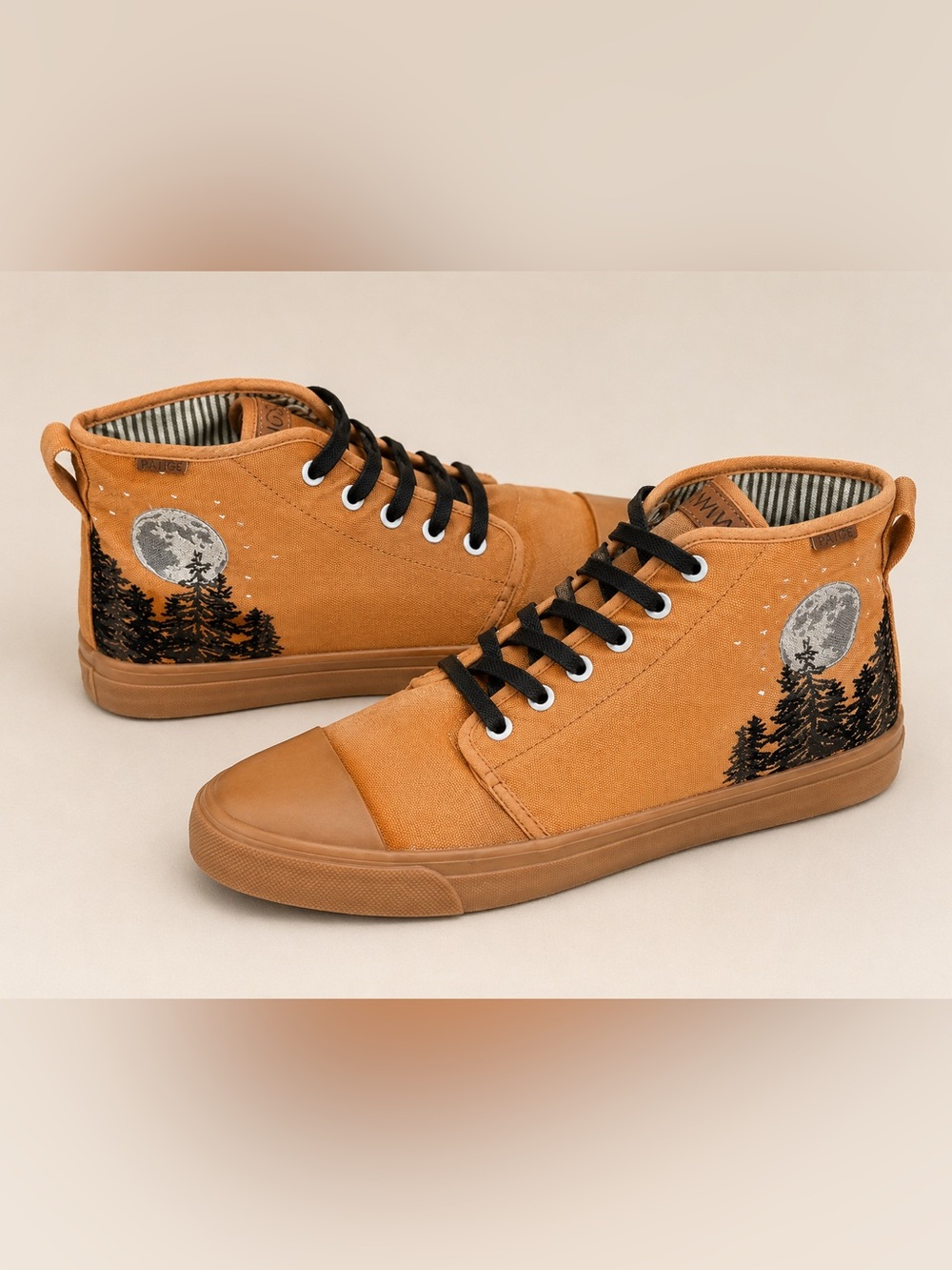 BANGS High Top Sneakers Twilight Bella Swan Forest Moon Canvas Mens 8 Womens 9.5